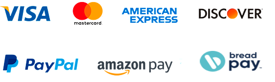 Accepted payment methods: Visa, Mastercard, Amex, Discover, PayPal, Apple Pay, Google Pay