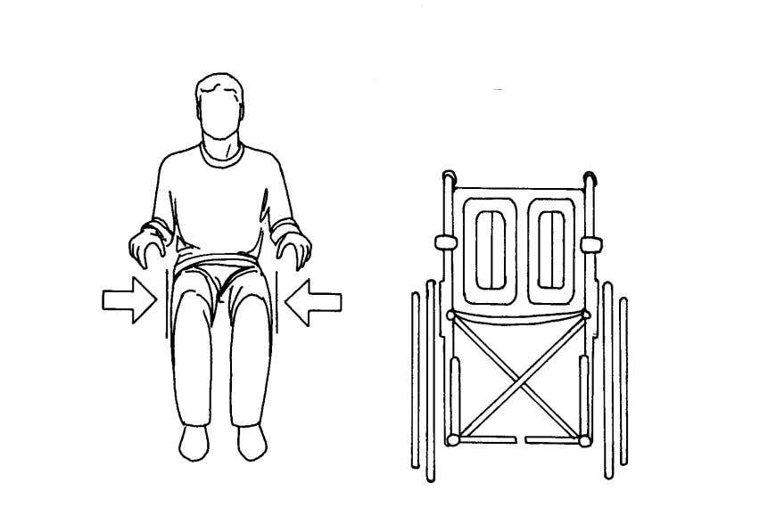 standard self propelled wheelc arrows indicating the width of 00